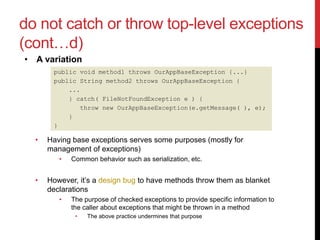 Exception handling | PDF