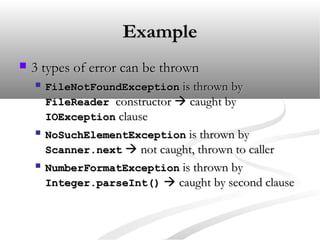 Exception handling | PPT