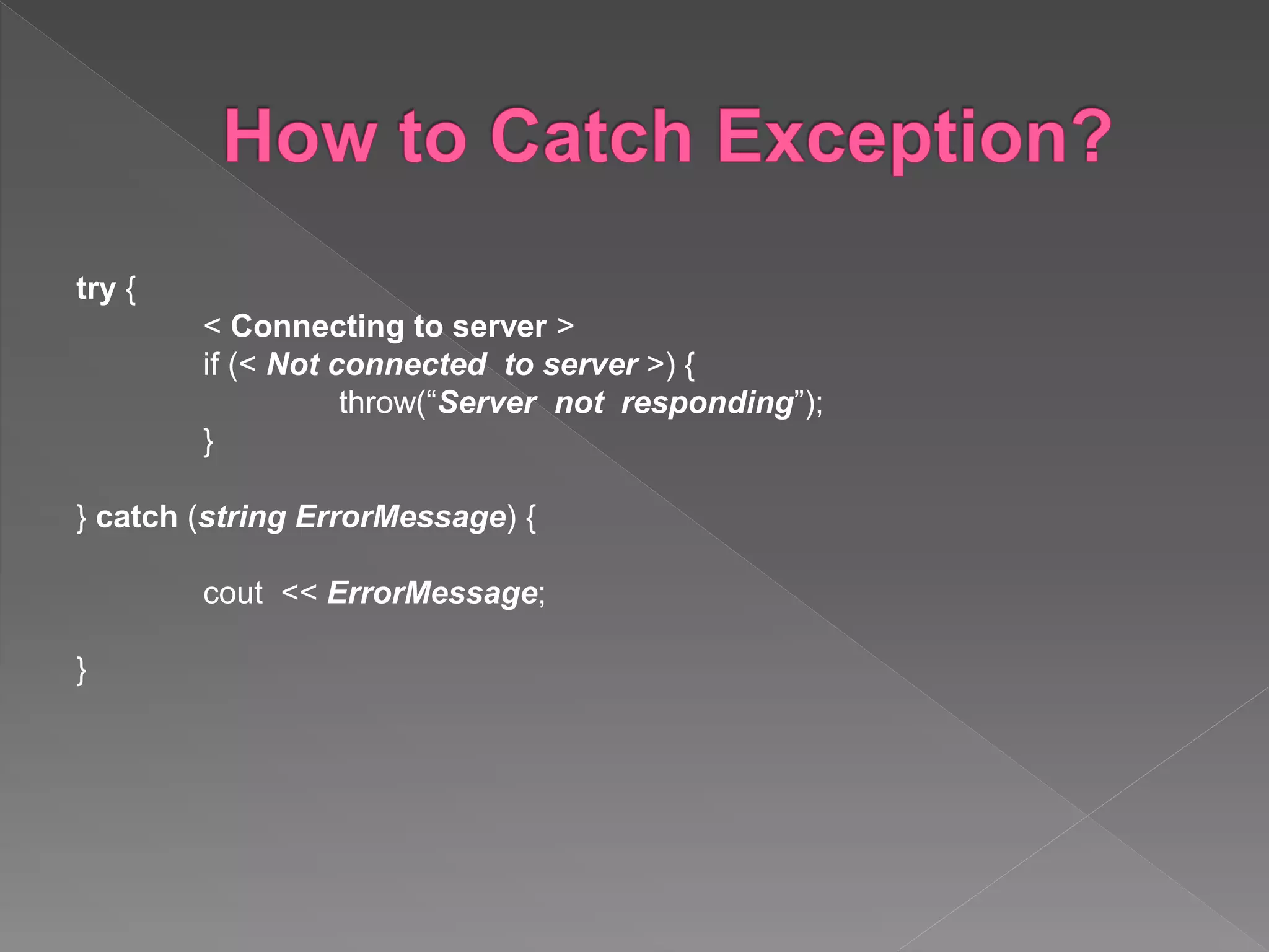 What is Exception Handling? | PPT