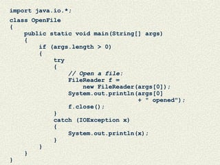 Exception handling | PPT | Programming Languages | Computing