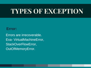 Exception Handling in Java | PDF