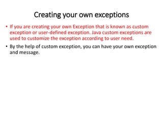 Exceptionhandling | PPT | Free Download