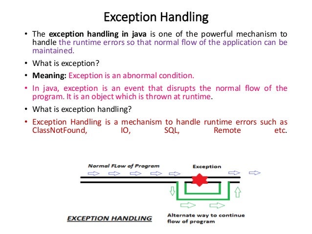 Exceptionhandling