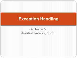Chapter 8] 8.6 Handling Exceptions