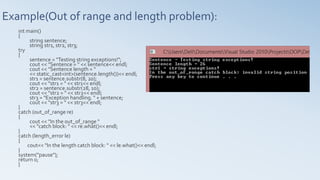 Exception handling | PPT