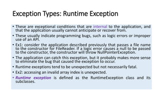 Exception handling | PPTX