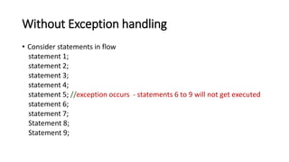 Exception handling | PPTX
