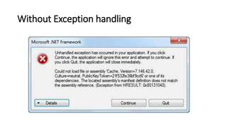 Without Exception Exception handling | PPTX
