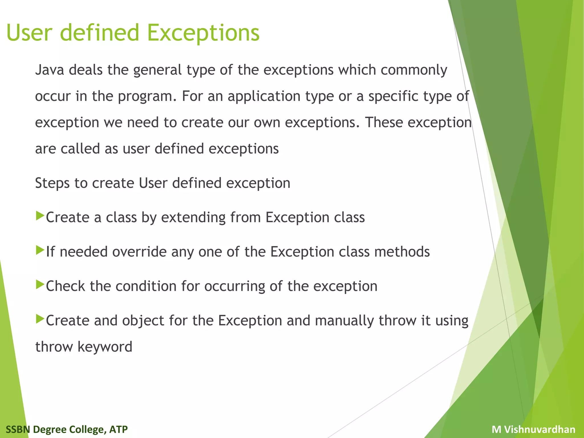 Exception handling | PPT