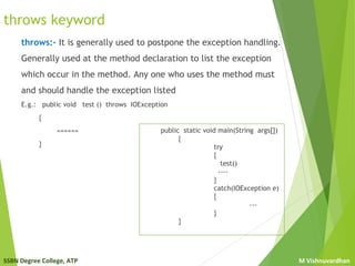 Exception handling | PPT