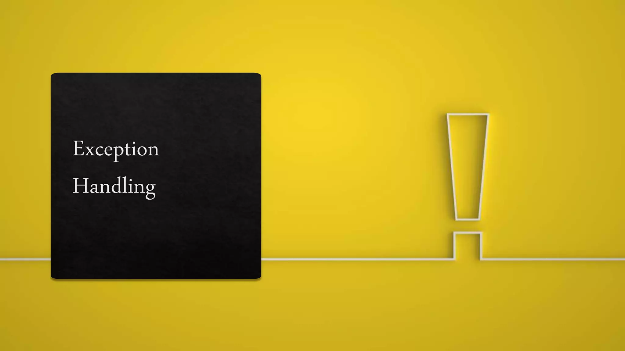 Exception Handling | PPT