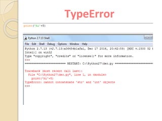 TypeError
 