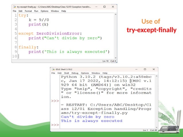 Exception handling with python class 12.pptx