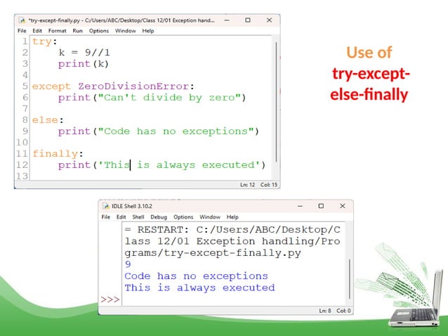 Exception handling with python class 12.pptx