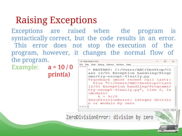 Exception handling with python class 12.pptx
