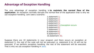 exception handling try catch finally block | PPTX
