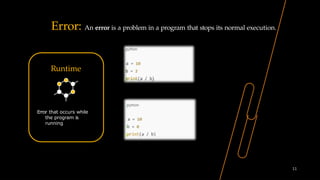 Exception Handling_and error handling in python | PPTX