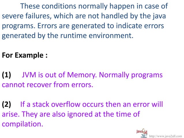 Java Exception handling | PPS