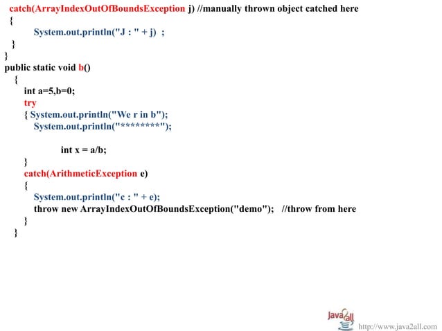 Java Exception handling | PPS