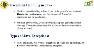 Exception handling2.0.pptx | Programming Languages | Computing