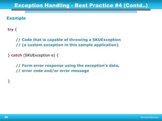 Exception handling & logging in Java - Best Practices (Updated) | PPT
