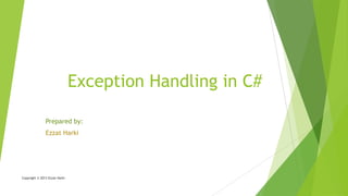 Exception handling in c | PPT