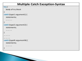Exception handling in c++ | PPTX