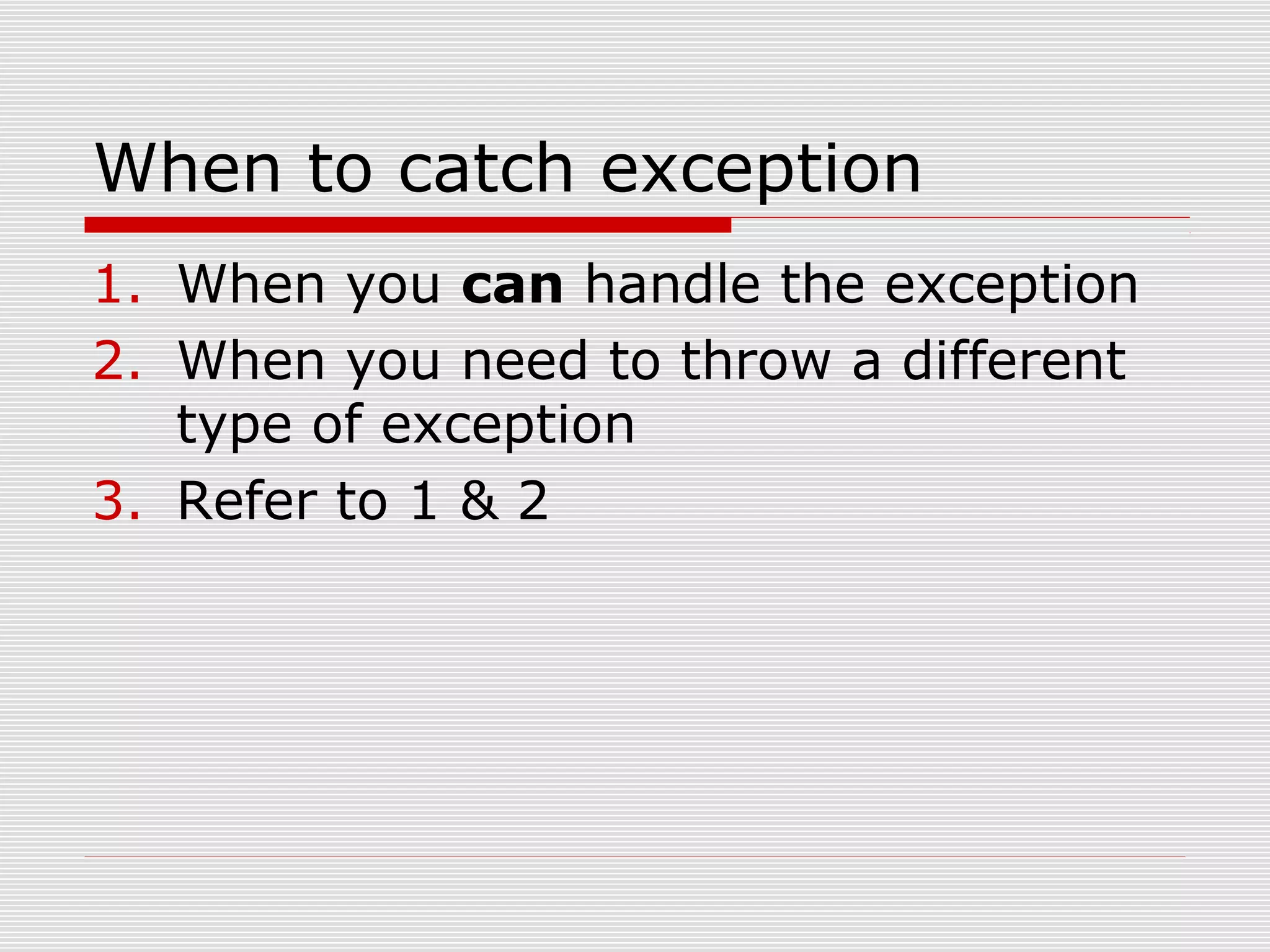 Exception handling in java | PPT