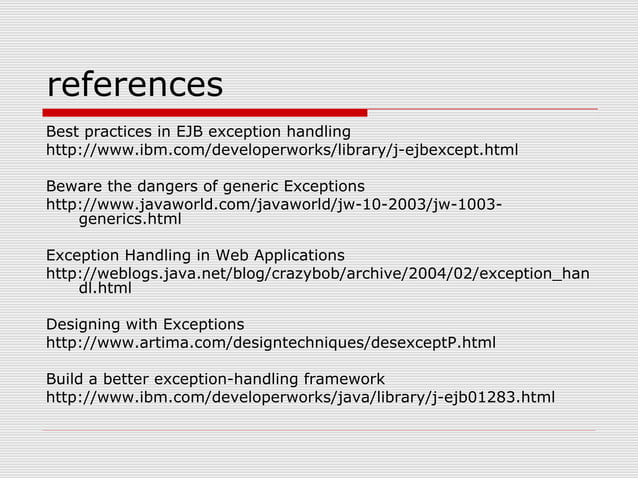 Exception handling in java | PPT