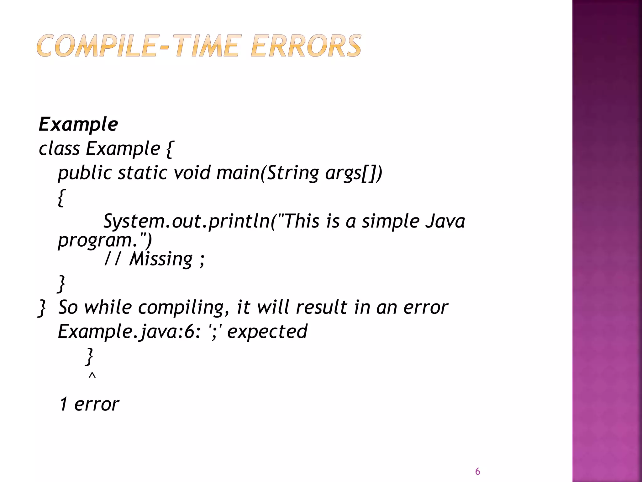 Exception handling in java | PPT