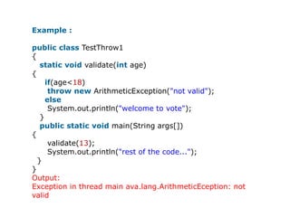 Exception handling in java.pptx image.