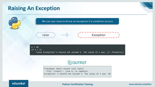 Exception Handling In Python | Exceptions In Python | Python ...