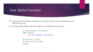 EXCEPTION HANDLING IN PYTHON For students .py.pptx | Programming ...