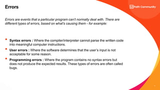 Exception Handling in UiPath.pptx