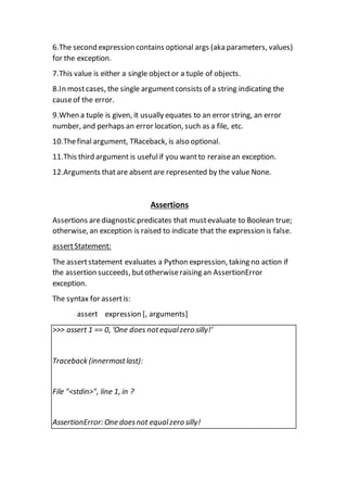 Exception handlingpdf | PDF