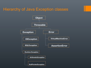 Exception Handling in JAVA | PPT