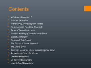 Java Fundamentals Tutorial: Exceptions