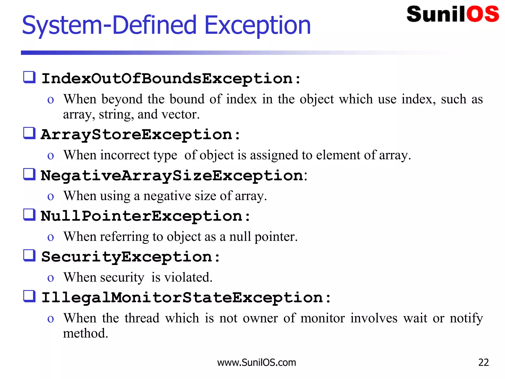 Exception Handling v3