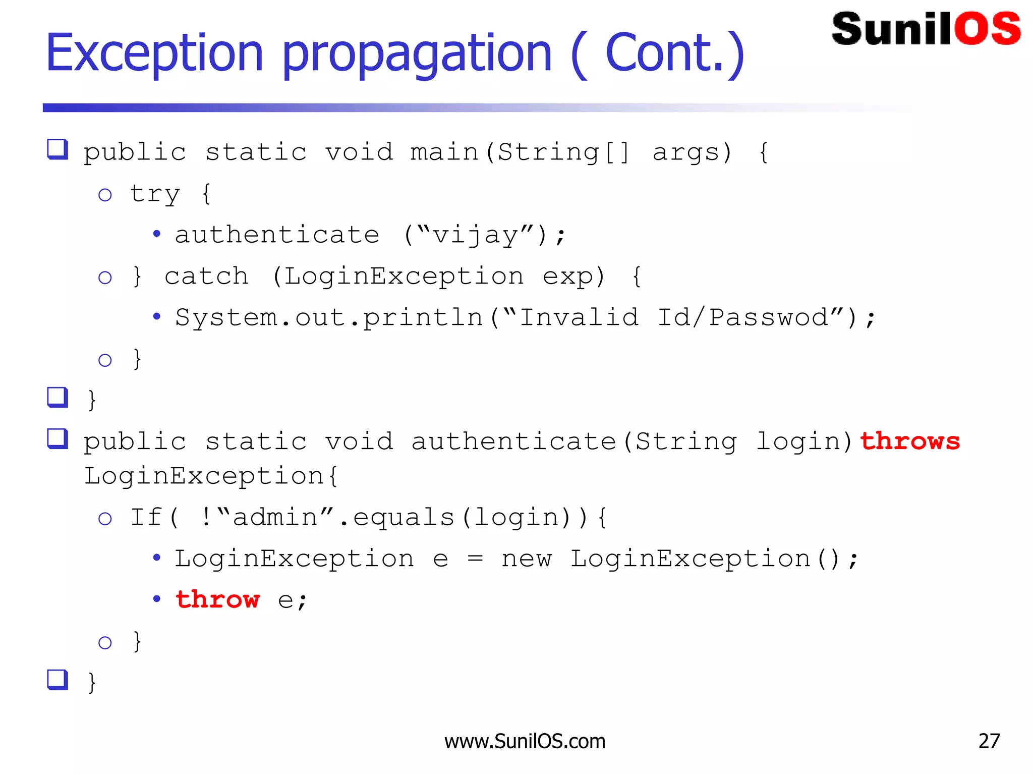 Exception Handling v3