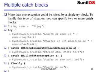Exception Handling v3