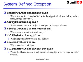 Exception Handling v3