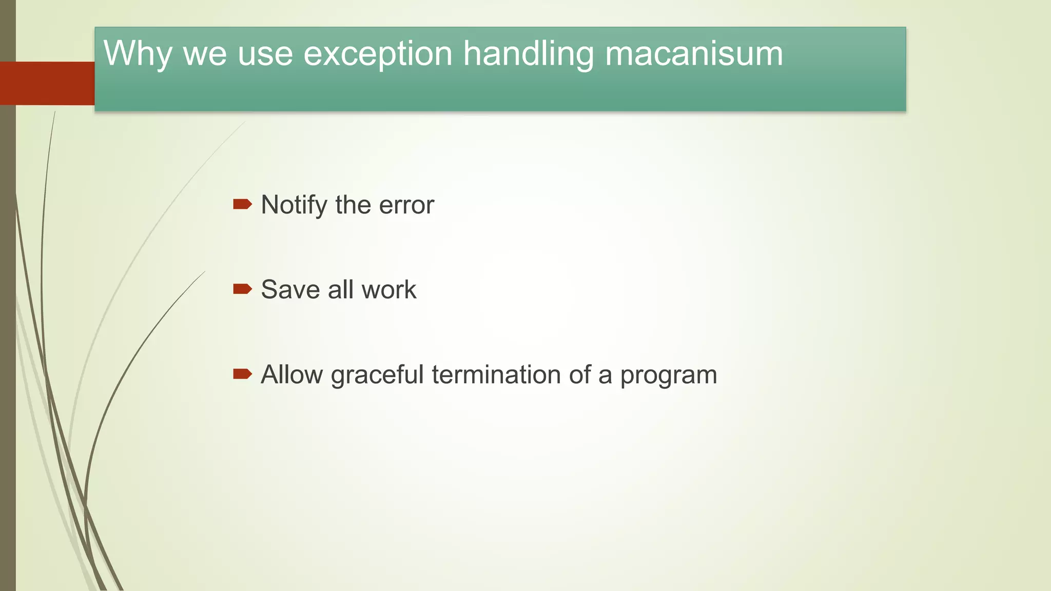 Exception handling in java | PPT