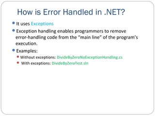 Exceptions | PPT