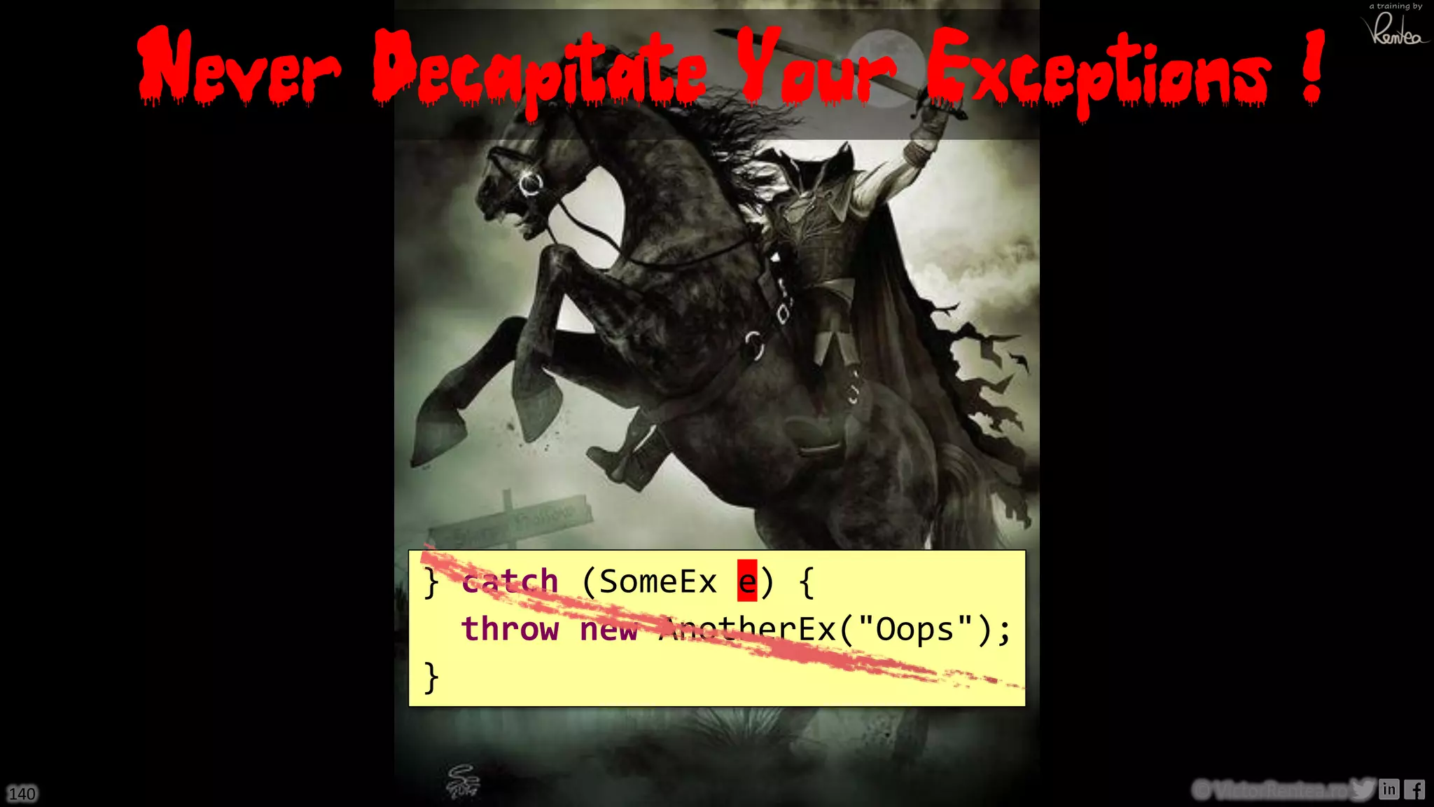 Definitive Guide to Working With Exceptions in Java - takj at Java Champions Conference