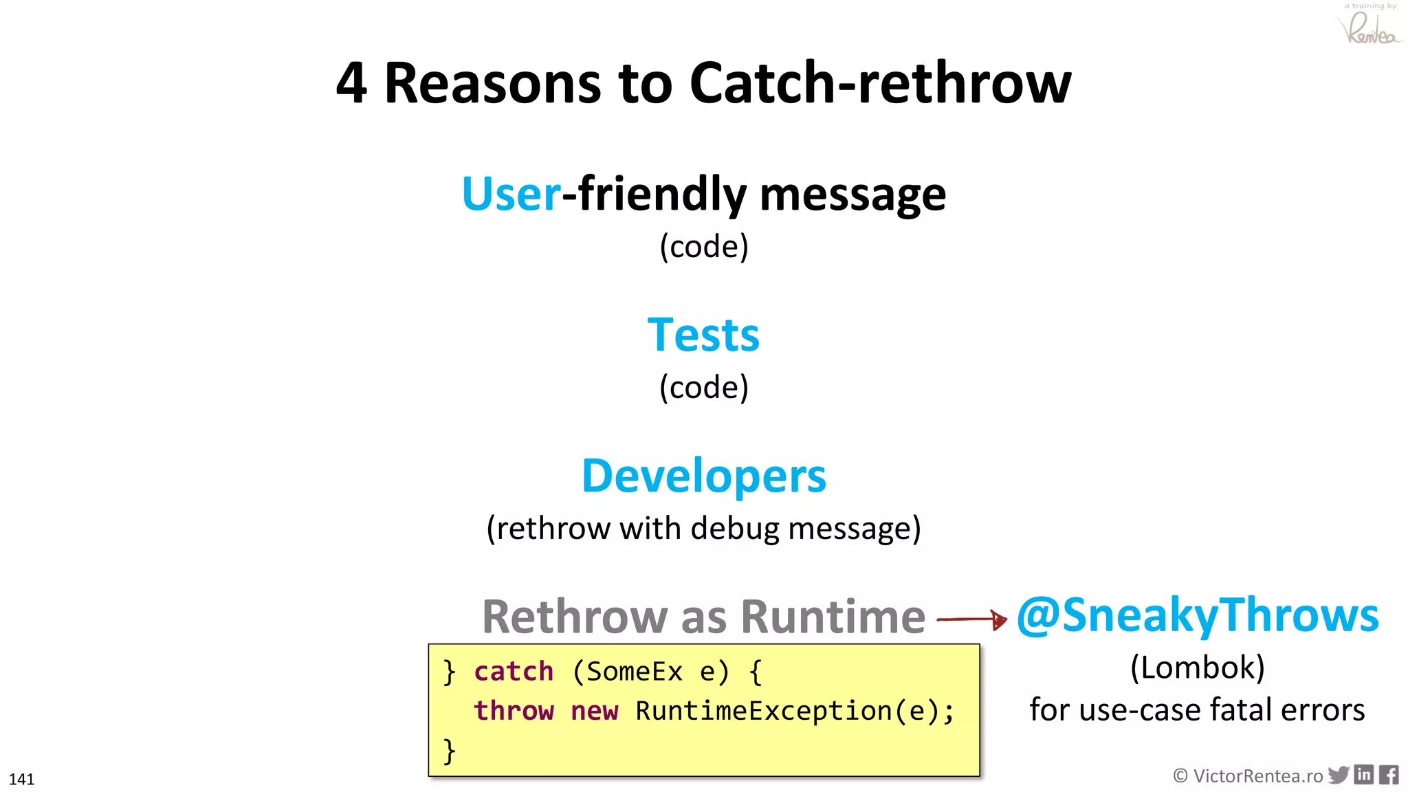 Definitive Guide to Working With Exceptions in Java - takj at Java Champions Conference