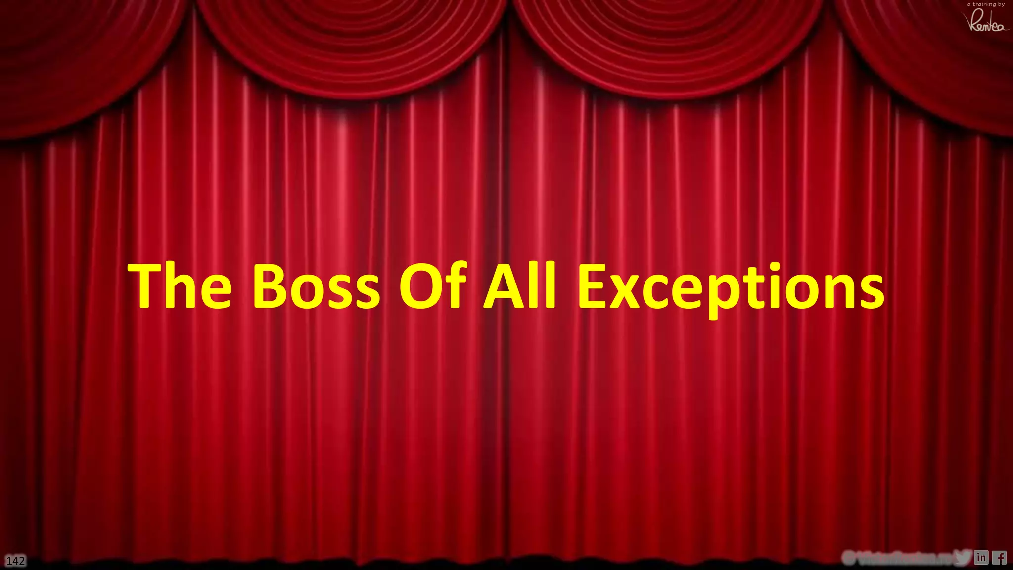 Definitive Guide to Working With Exceptions in Java - takj at Java Champions Conference