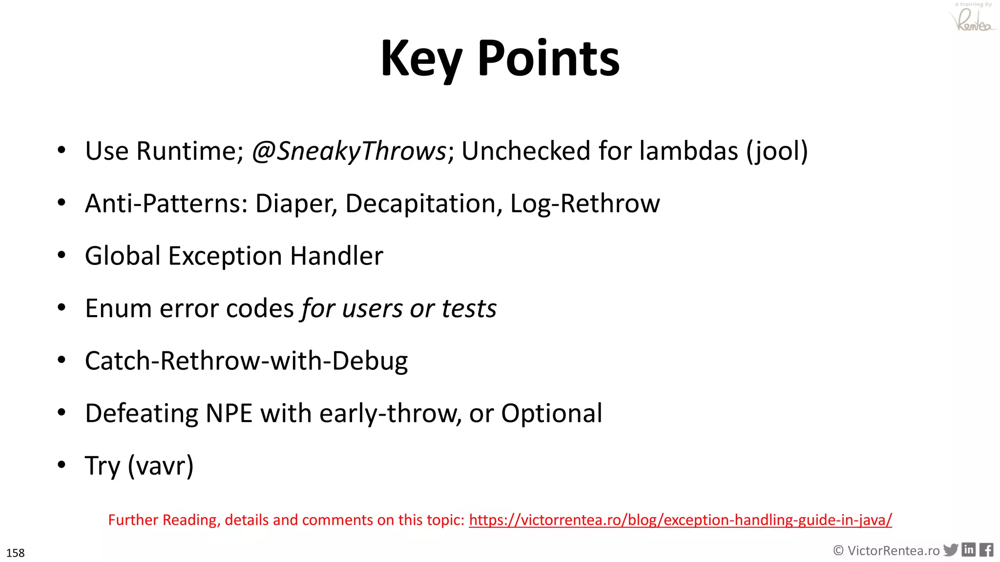 Definitive Guide to Working With Exceptions in Java - takj at Java Champions Conference
