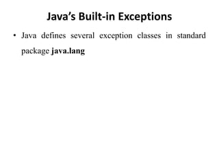 Built-in Exception Classes in C#