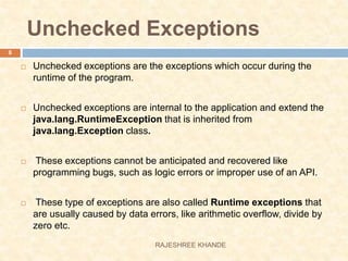 Java Exceptions Handling | PPT