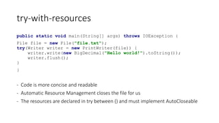 Exceptions and errors in Java | PPTX